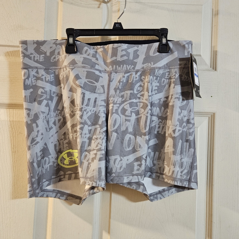 Under Armour Alter Ego HearGear Middy Compression 5” Shorts: GRAY: NWT: SIZE XL